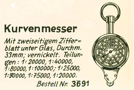 Kurvenmesser aus Schiller 1951, Seite 351, Hersteller unbekannt